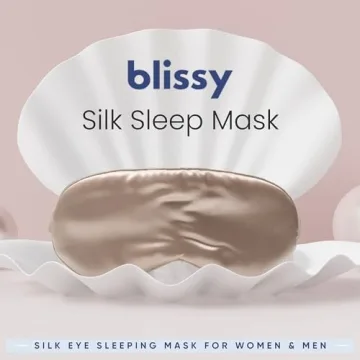 Blissy Silk Sleep Mask for Total Blackout Comfort