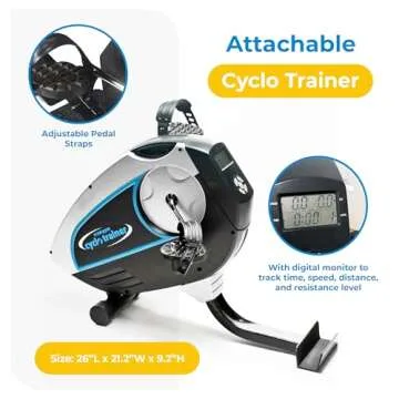 Total Gym Attachable Cyclo Trainer with Digital Monitor