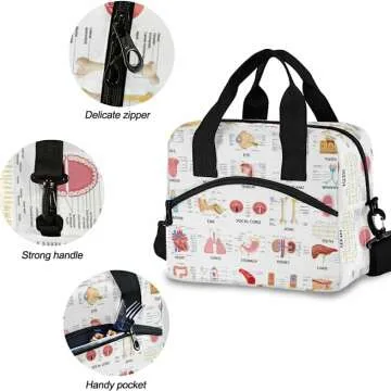 Unique Organ Lunch Tote Bag for Fun Meals