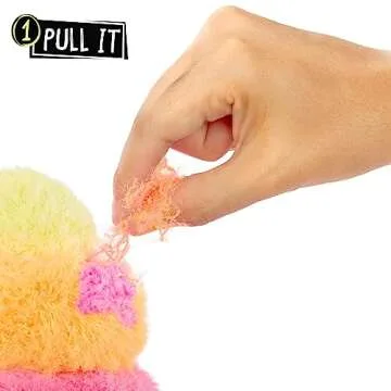 Fluffie Stuffiez Ice Cream Small Collectible Feature Plush - Surprise Reveal Unboxing with Huggable ASMR Fidget DIY Fur Pulling, Ultra Soft Fluff