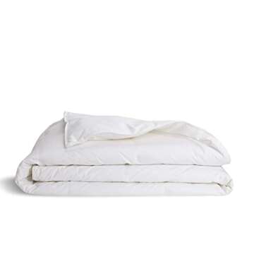 Brooklinen Lightweight Luxury Down Alternative Comforter, Vegan and Hypoallergenic – 100% Cotton S...