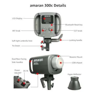 Aputure Amaran 300c RGB LED Video Light for Creators