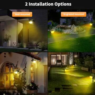 JESLED Solar Spotlight: Waterproof, Eco-Friendly Outdoor Light