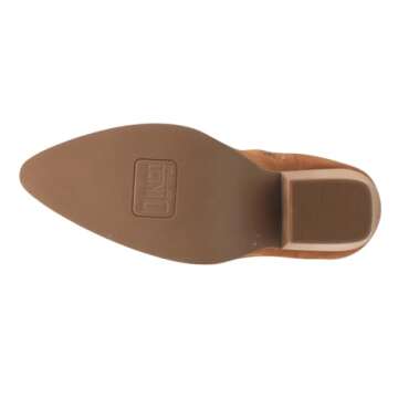 Dingo Womens Witchy Woman Fringe Studded Pointed Toe Pull On Casual Boots Over the Knee High Heel 3" & Up - Brown - Size 7 B