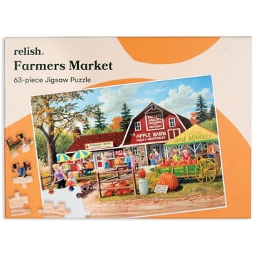 Relish 63 Piece Farmers Market Dementia Jigsaw Puzzle ñ Alzheimerís Products & Dementia Activities...