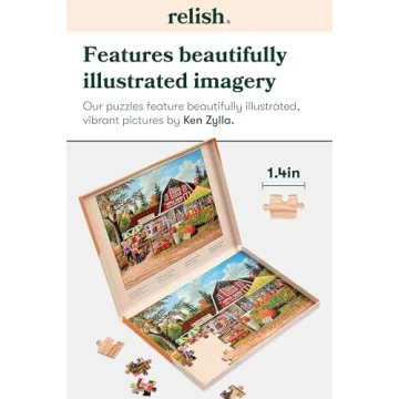 Engaging Relish 63 Piece Farmers Market Puzzle for Seniors