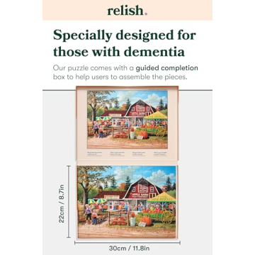 Engaging Relish 63 Piece Farmers Market Puzzle for Seniors