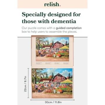 Engaging Relish 63 Piece Farmers Market Puzzle for Seniors