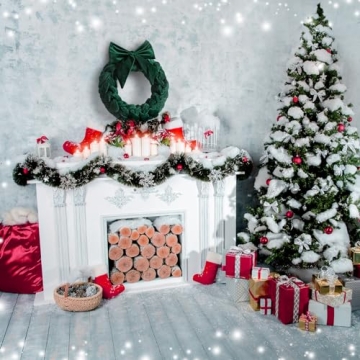 Barydat Christmas Velvet Wreath 14" Christmas Wreaths for Front Door Velvet Christmas Wreath Ornament with Bow for Christmas Party Table Fireplaces Porch Walls New Years Home Decor(Green)