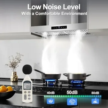 30 Inch Wall Mount Range Hood with Gesture Control