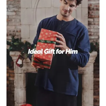 DAVID ARCHY Winter Fleece Pajamas Set for Men