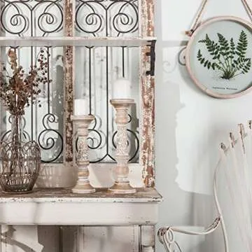 Farmhouse Wooden Candle Holder Set for All Occasions