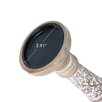 Farmhouse Wooden Candle Holder Set for All Occasions