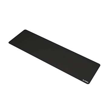 Glorious Extended Gaming Mouse Pad/Mat - Long Black Cloth Mousepad, Stitched Edges | 11"x36" (G-E)