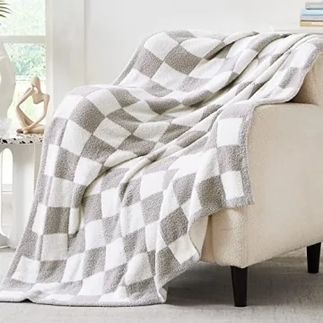 WRENSONGE Soft Checkered Throw Blanket for Comfort