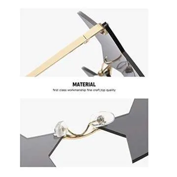 Stylish ENTHYI Star Shape Sunglasses for Fashion Trendsetters