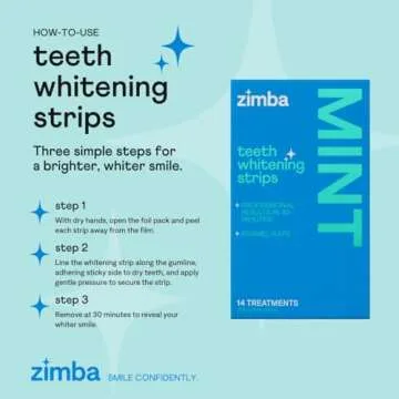 Zimba Teeth Whitening Strips for Sensitive Teeth