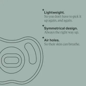 Tommee Tippee Ultra-light Silicone Pacifier, Symmetrical One-Piece Design, BPA-Free Silicone Binkies, 6-18 months, Pack of 4 Pacifiers