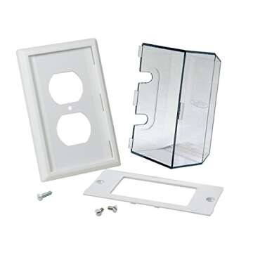 LectraLock Baby Safety Electrical Outlet Cover - Safe Childproof Protector in White