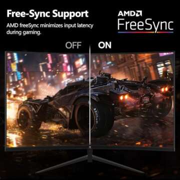 Z-Edge 24-inch Curved Gaming Monitor 180Hz Refresh Rate, 1ms MPRT, FHD 1080 Gaming Monitor, R1650 Curved, UG24 AMD Freesync Premium Display