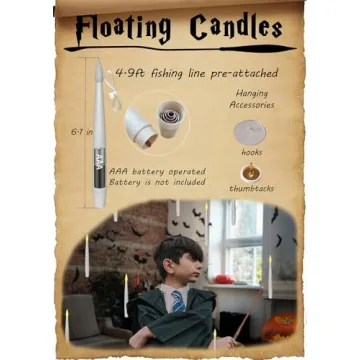 Leejec Flameless Floating Candles with Remote Magical LED Decor