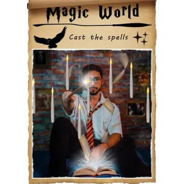 Leejec Flameless Floating Candles with Remote Magical LED Decor