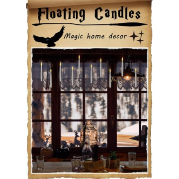 Leejec Flameless Floating Candles with Remote Magical LED Decor