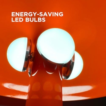 Explore the Retro Orange Mushroom Lamp with Remote Control