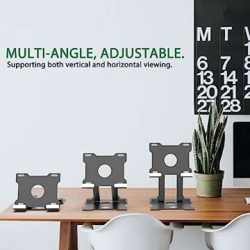 KABCON Adjustable Aluminum Tablet Stand for iPads and Tablets