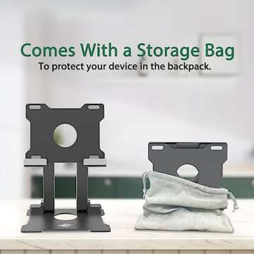 KABCON Adjustable Aluminum Tablet Stand for iPads and Tablets