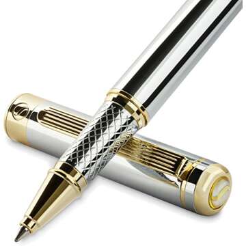 Scriveiner Silver Chrome Rollerball Pen