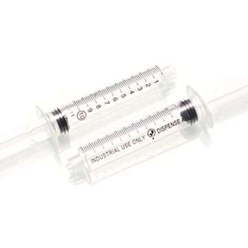 Dispense All Mini Industrial Syringe Pack - 10ml Blunt Needles, Covers, and Caps for Precision Craft...