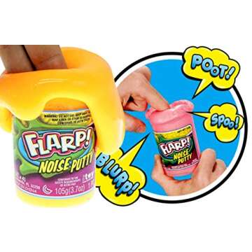 JA-RU Flarp Noise Putty Scented (4 Units Assorted) Squishy Sensory Toys for Easter, ADHD Autism Stre...