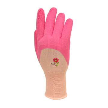 Women Gardening Gloves with Micro Foam Coating - Garden Gloves Texture Grip - Women’s Work Gloves 3 Pair Pack - Working Gloves For Weeding, Digging, Raking and Pruning