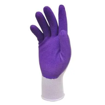 Women Gardening Gloves with Micro Foam Coating - Garden Gloves Texture Grip - Women’s Work Gloves 3 Pair Pack - Working Gloves For Weeding, Digging, Raking and Pruning