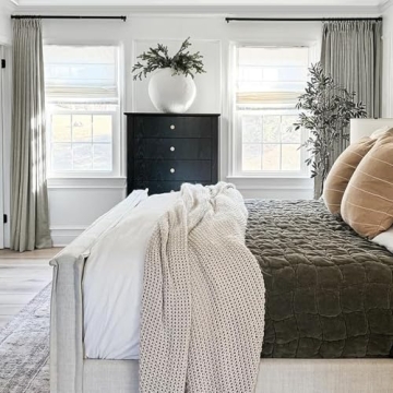 Luxurious TWOPAGES Faux Linen Pinch Pleat Curtains 52x96