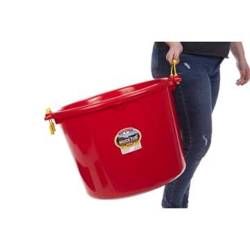 Little Giant® Plastic Muck Tub | Durable Utility Bucket 70 Quart