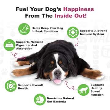 Doggie Dailies Probiotics for Dogs, Advanced Probiotics with Prebiotics, Promotes Digestive Health, Supports Immune System & Overall Health, Duck Flavor, 225 Chews