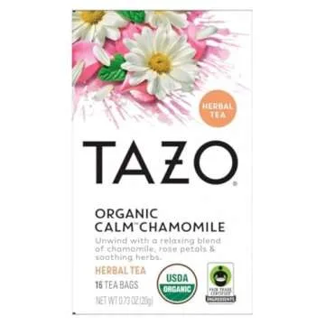 TAZO CALM Chamomile Herbal Tea 16ct - Organic & Soothing Blend