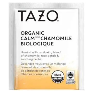 TAZO CALM Chamomile Herbal Tea 16ct Organic Relaxation