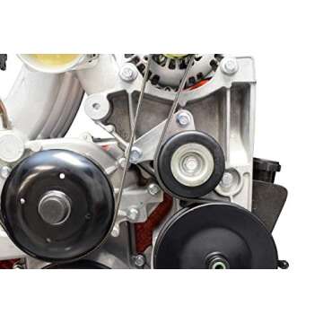 ICT Billet LS Idler Pulley Relocation Bracket for LS1 Intake Swap LQ4 LQ9 LSX 4.8L 5.3L 6.0L Truck Bracket Alternator Power Steering 551353 Billet Aluminum Made in USA 551353