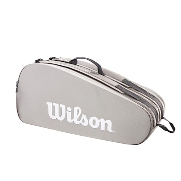 Wilson Tour Tennis Racket Bag - Stone Grey, Spacious Design for 6 Rackets