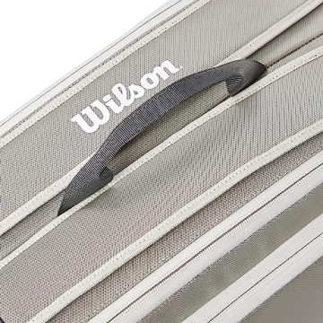 Wilson Tour Tennis Racket Bag Holds 6 Rackets Stylish Grey