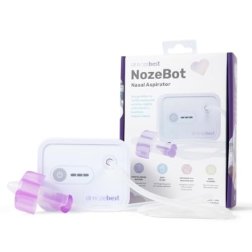 Dr. Noze Best - NozeBot | Electric Baby Nasal Aspirator | Hospital Grade Suction | Nose Sucker and Nasal Vacuum | Safe for Infants and Toddlers (Mild to Severe Congestion - The Original Noze Bot)