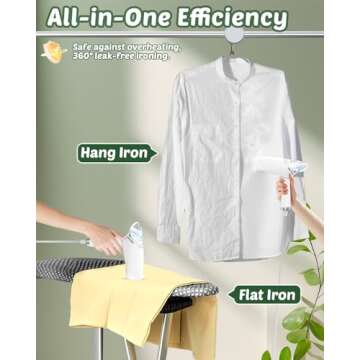 Tylasom Portable Steamer for Clothes - Fast Heating Handheld Garment Wrinkle Remover, Ideal for Trav...