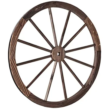 Vintage Wood Garden Wagon Wheels | 31.5" Diameter Set of 2
