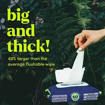 Goodwipes Flushable Butt Wipes Made with Vitamin E & Aloe - Soft & Gentle Wet Wipe Dispenser for Home Use, Septic & Sewer Safe - Largest Adult Toilet Towelettes - Variety Pack, 240 Count (4 Packs)