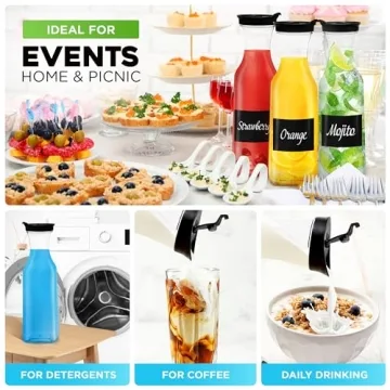 Umien 50 Oz Spill-proof Water Carafe for All Drinks