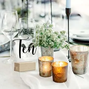 JINMURY 4x6 Inch Blank Clear Arch Acrylic Sign | 10 Pack Arched Round Top Acrylic Sheet 1/8 inch Thick, DIY Acrylic Arch Table Numbers, Arched Modern Wedding Signs, Events& Parties Centerpieces Decor