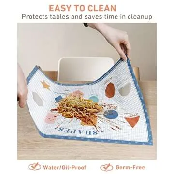 Babebay 40 Pack Disposable Placemats for Toddlers